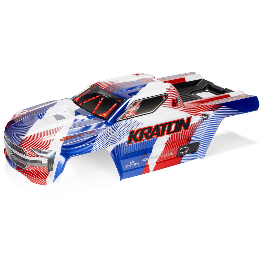Arrma 1/8 KRATON 4X4 6S BLX BRUSHLESS V6 SPEED TRUCK RTR (Blue/Red)