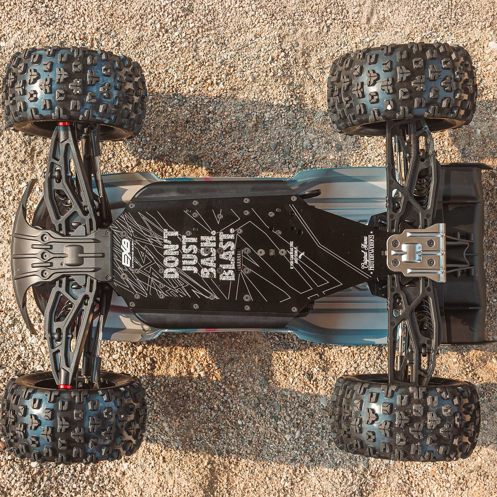 Arrma 1/8 KRATON 4X4 6S BLX BRUSHLESS V6 SPEED TRUCK RTR (Blue/Red)