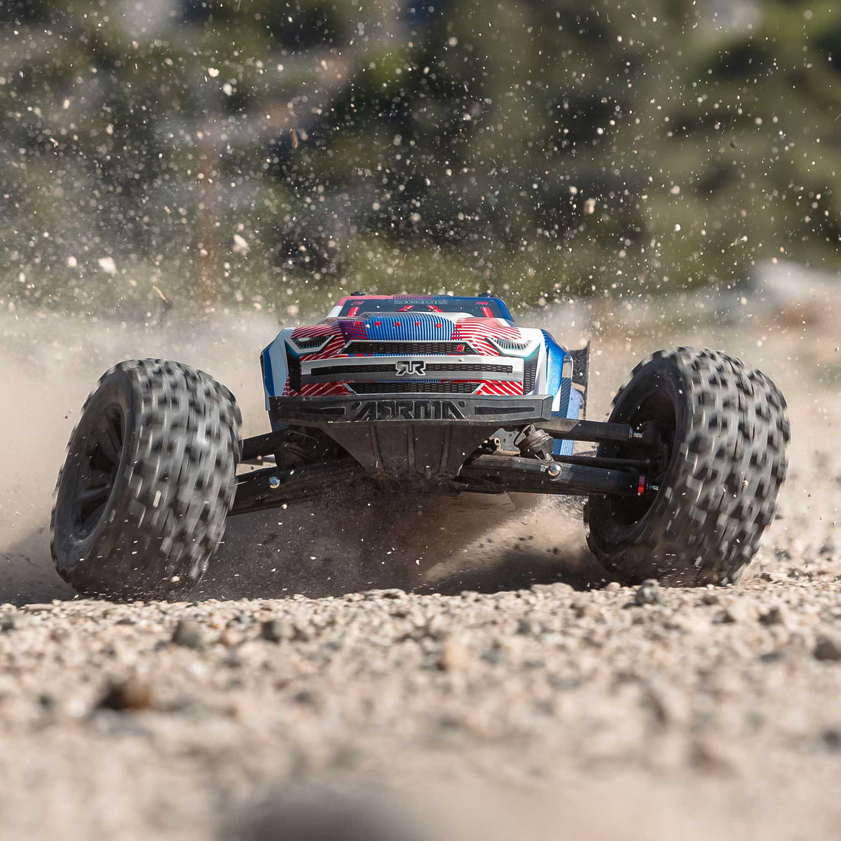 Arrma 1/8 KRATON 4X4 6S BLX BRUSHLESS V6 SPEED TRUCK RTR (Blue/Red)