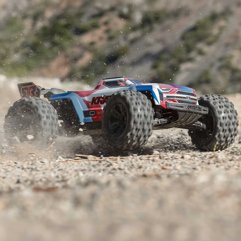 Arrma 1/8 KRATON 4X4 6S BLX BRUSHLESS V6 SPEED TRUCK RTR (Blue/Red)