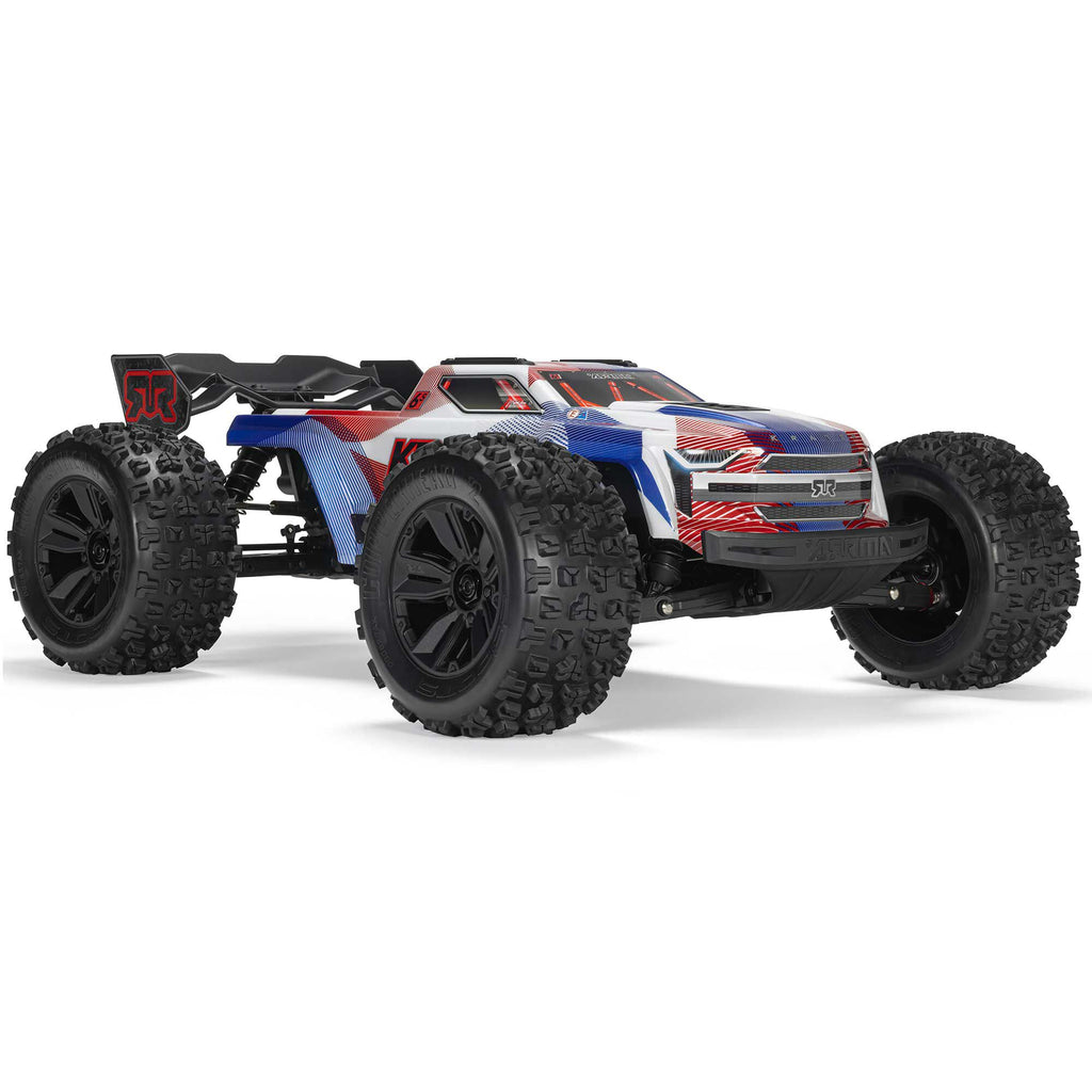 Arrma 1/8 KRATON 4X4 6S BLX BRUSHLESS V6 SPEED TRUCK RTR (Blue/Red)