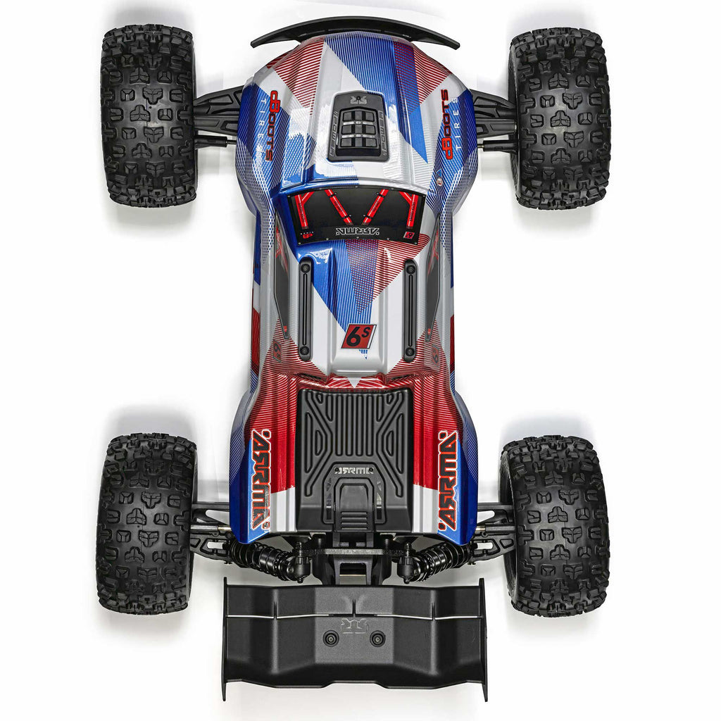 Arrma 1/8 KRATON 4X4 6S BLX BRUSHLESS V6 SPEED TRUCK RTR (Blue/Red)
