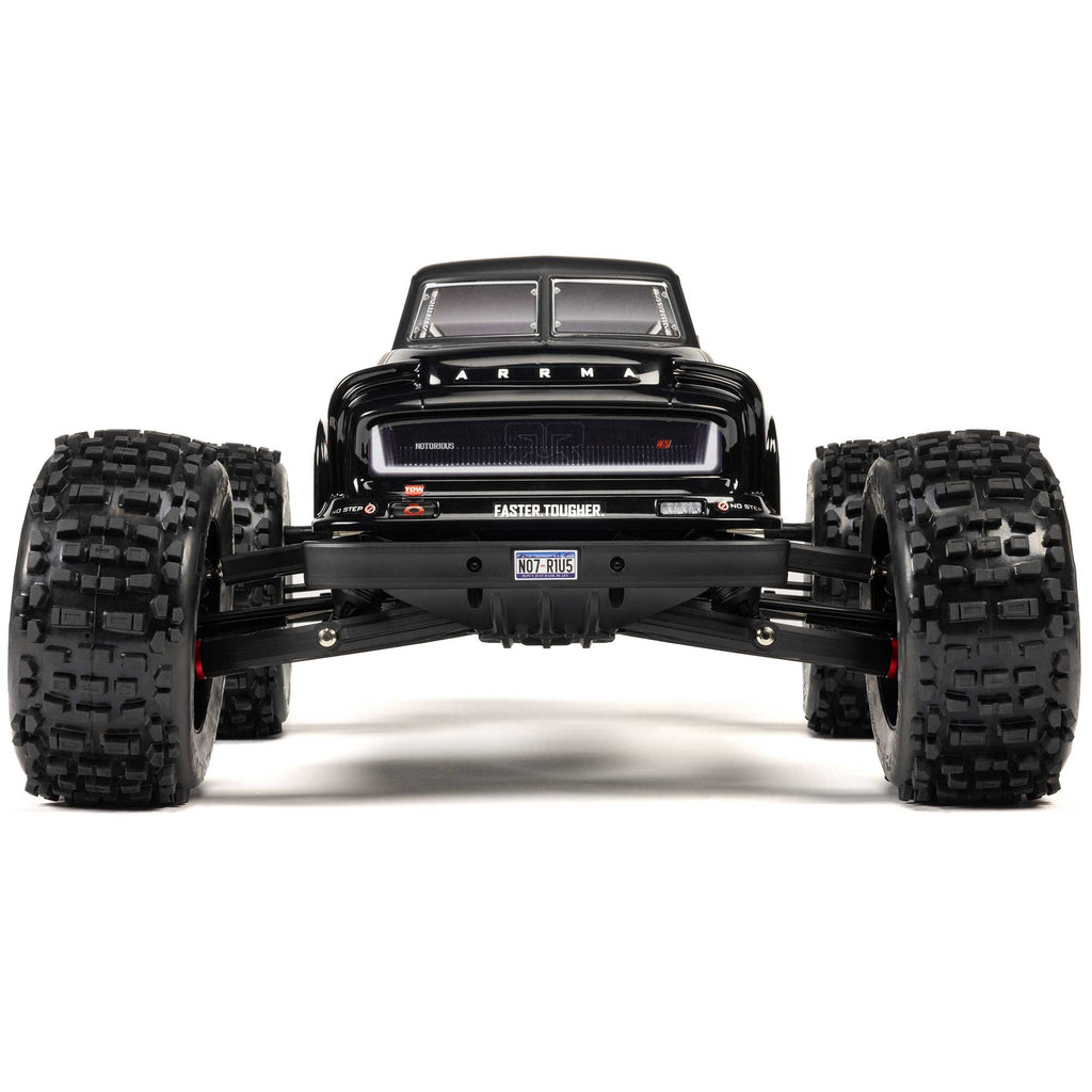 Arrma 1/8 NOTORIOUS 4X4 6S BLX BRUSHLESS V6 STUNT TRUCK RTR (Black)