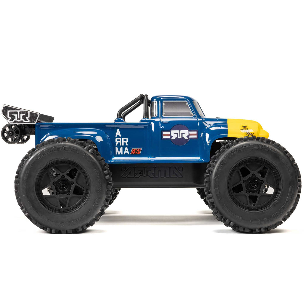 Arrma 1/8 NOTORIOUS 4X4 6S BLX BRUSHLESS V6 STUNT TRUCK RTR (Blue)