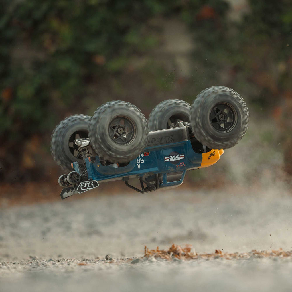 Arrma 1/8 NOTORIOUS 4X4 6S BLX BRUSHLESS V6 STUNT TRUCK RTR (Blue)