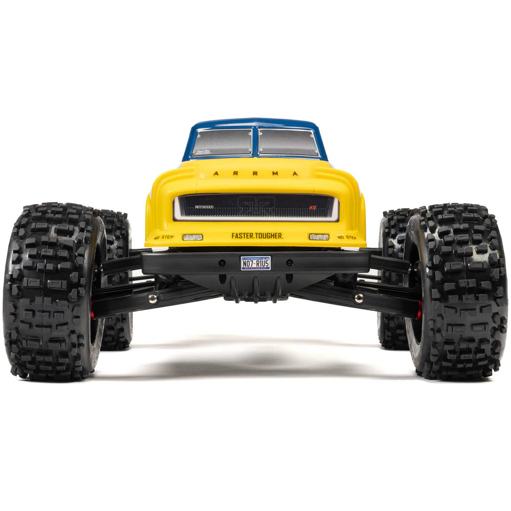 Arrma 1/8 NOTORIOUS 4X4 6S BLX BRUSHLESS V6 STUNT TRUCK RTR (Blue)