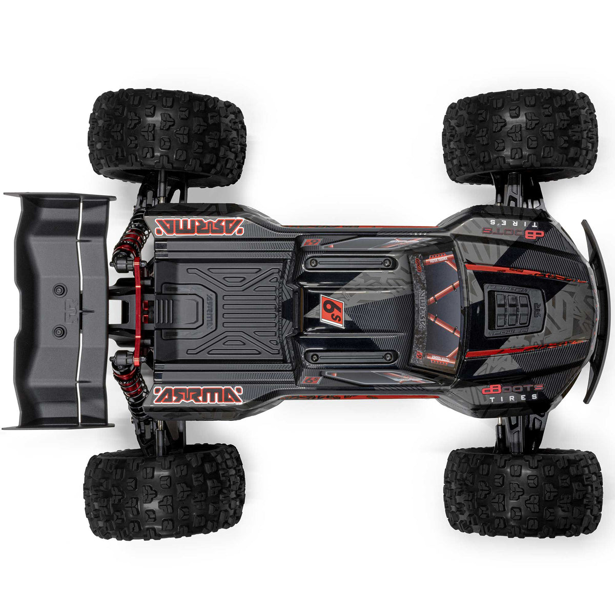 Arrma 1/8 KRATON 4X4 6S EXB BLX BRUSHLESS V6 SPEED TRUCK RTR, BLACK
