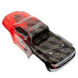 Painted Body with Decal Trim, Red: GRANITE 4x4 MEGA