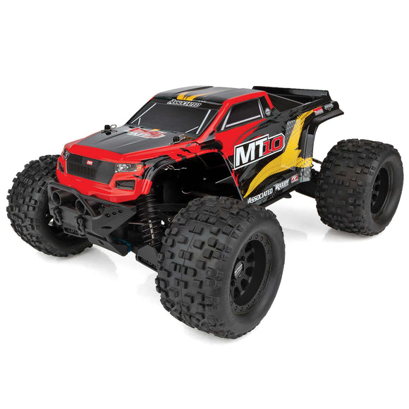 Team Associated - RIVAL MT10 1/10 Scale RTR Electric Brushless 4WD Monster Truck V2, Red