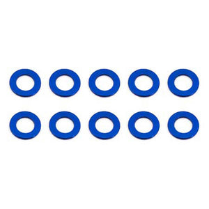 Ballstud Washers, 5.5x0.5mm, Blue Aluminum (10)