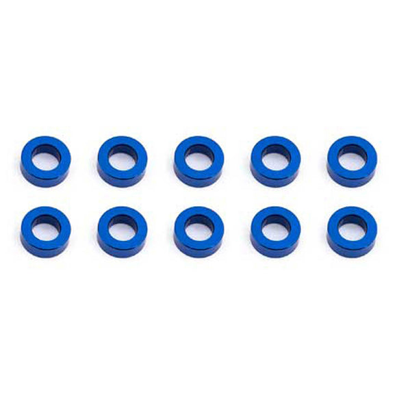 Ballstud Washers, 5.5x2mm, Blue Aluminum (10)