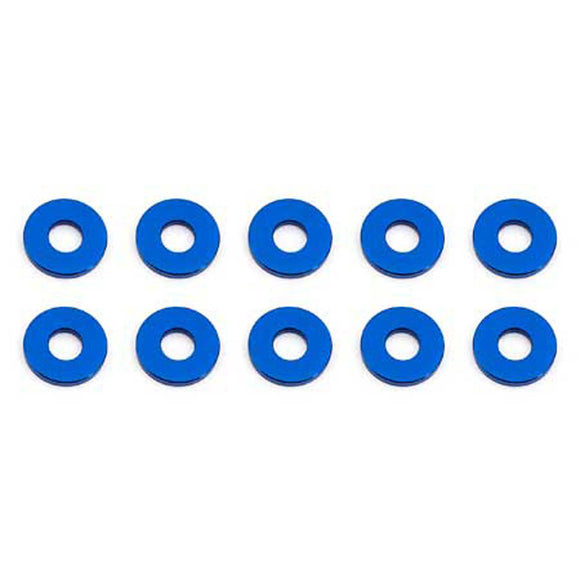 Bulkhead Washers, 7.8x1mm, Blue Aluminum (10)