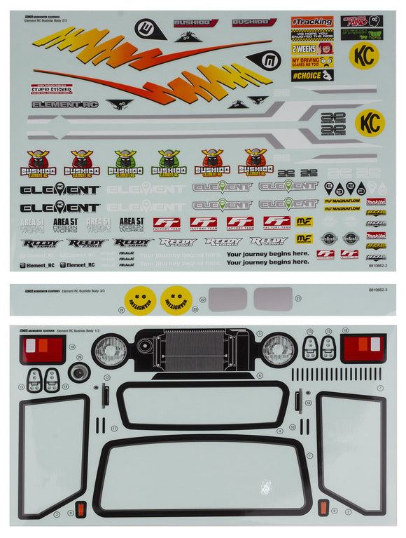 Bushido+ Body Decal Sheets