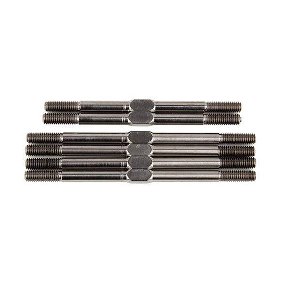Factory Team Titanium 3.5mm Turnbuckle SetCarbon Fiber Gull Wing Front Shock Tower, 1/10 Team Associated RC10T6.2