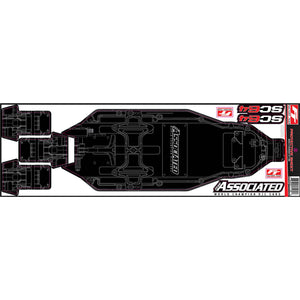 RC10SC6.4 FT Chassis Protective Sheet, Printed