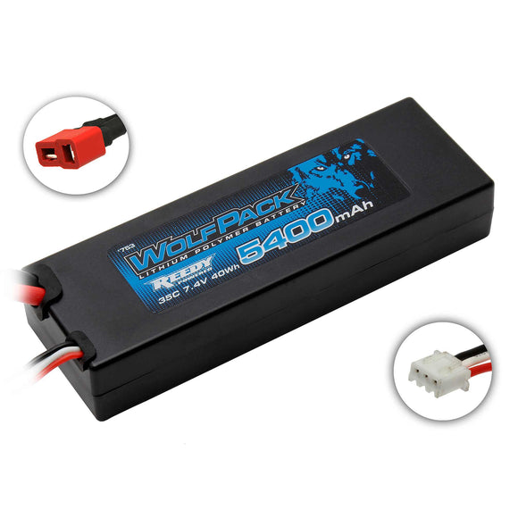 WolfPack LiPo 5400mAh 35C 2S 7.4V, T-plug