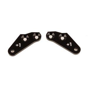 Steering Block Arms, +1, Aluminum: RC8B4