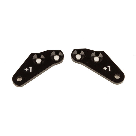 Steering Block Arms, +1, Aluminum: RC8B4