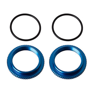 13mm Aluminum Shock Collars, Blue