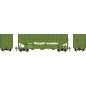 HO 40' Wood Chip Hopper with Load, WTCX #301