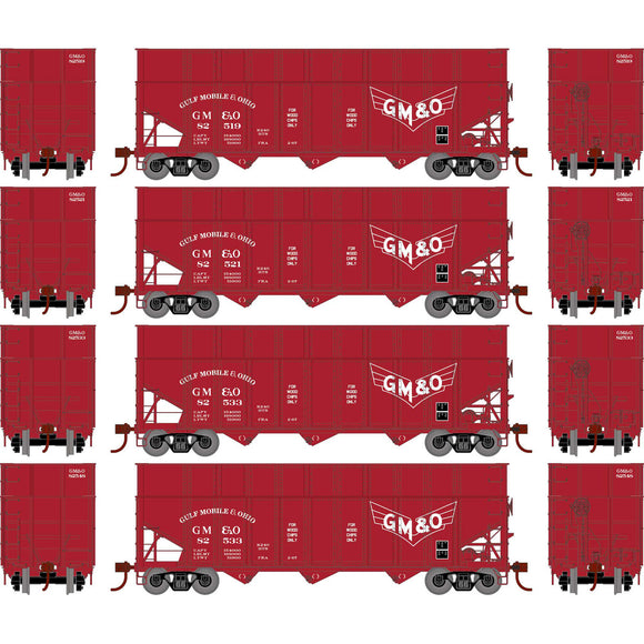 HO 40' Wood Chip Hopper with Load, GM #82519 / 82521 / 82533 / 82548 (4)