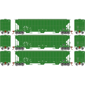 HO FMC 4700 Covered Hopper, BN #451664 / 451733 / 451746 (3)
