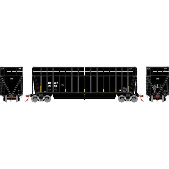 HO ATH Berwick Bathtub Extended Side Gondola, CTWX #2104