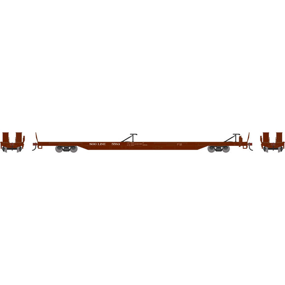 HO ATH 85' TOFC Flat Car, SOO #5583