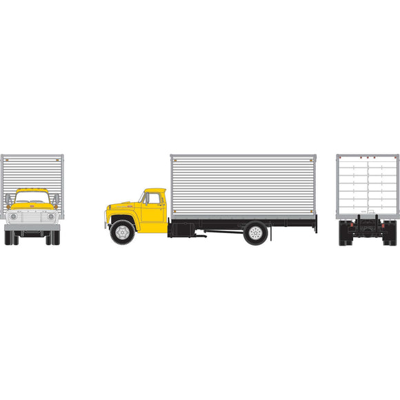 HO Ford F850 Box Van, Yellow