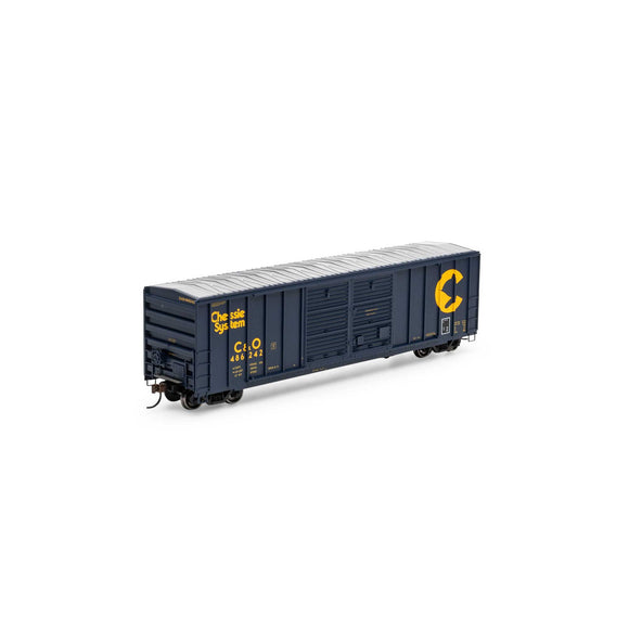 HO 50' FMC 5077 Double Door Box, C&O #486242