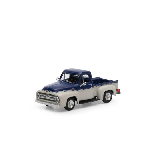 HO RTR 1955 Ford F-100 Pickup, Blue/White