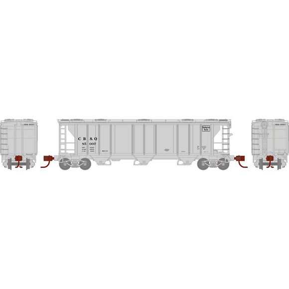 N PS-2 2893 3-Bay Covered Hopper, CB&Q #85007