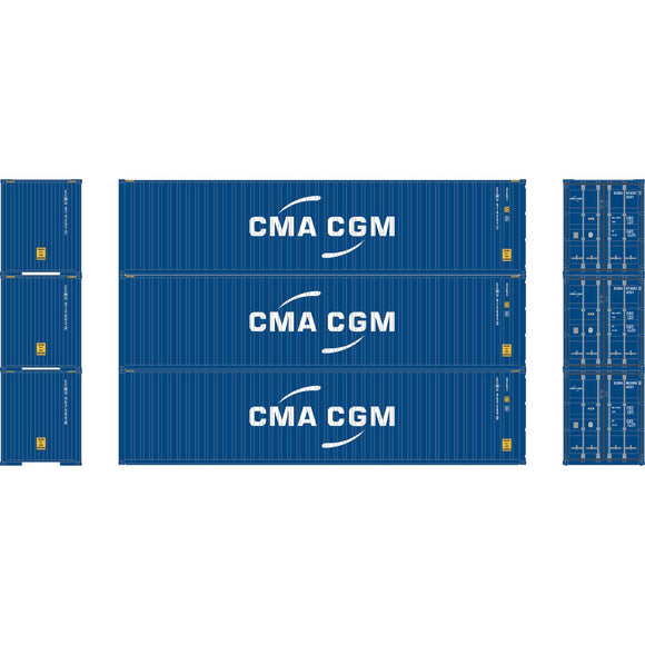 HO RTR 40' Corrugated Container, ECMU (3)