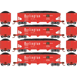 N 40' Offset Coal Hopper with Load, CB&Q #2 (4)
