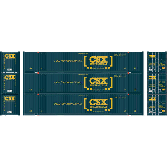 HO RTR 53' Jindo Container, CSX #1 (3)