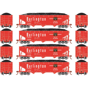 HO 40' Offset Coal Hopper with Load, CB&Q #2 (4)
