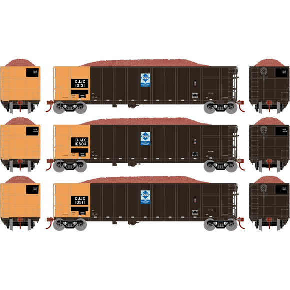 N Thrall High Side Gondola with Load, DJJX #1 (3)