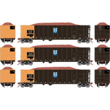 N Thrall High Side Gondola with Load, DJJX #1 (3)