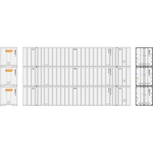 HO RTR 53' Stoughton Containers, Schneider # 1 (3)