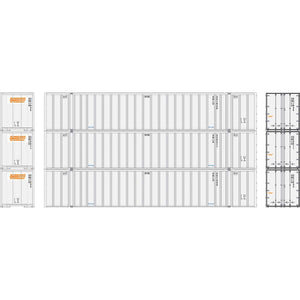 HO RTR 53' Stoughton Containers, Schneider # 2(3)