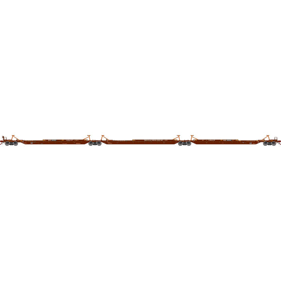 HO 57' Trinity Spine Car, BNSF #300581 (3)