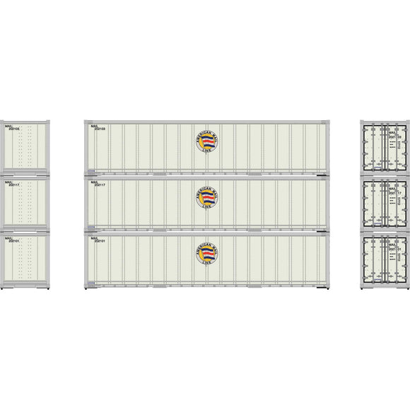 HO 40' Smooth Side Containers, AML #2 (3)