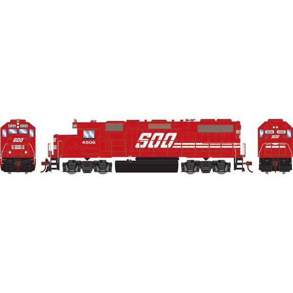 HO GP38-2 Locomotive, Sound-Ready with Speaker, SOO #4506