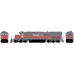 HO SD40T-2 Locomotive with DCC & Sound, Potash/WRIX #35021