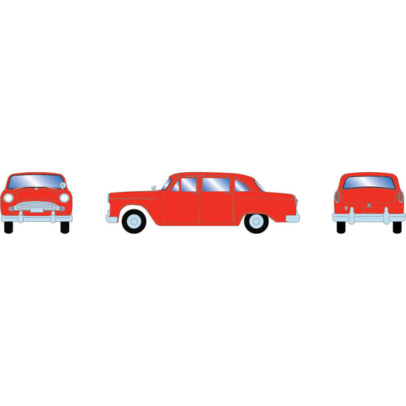 HO RTR 1950s  Sedan, Red