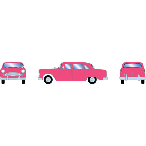 HO RTR 1950s  Sedan, Pink