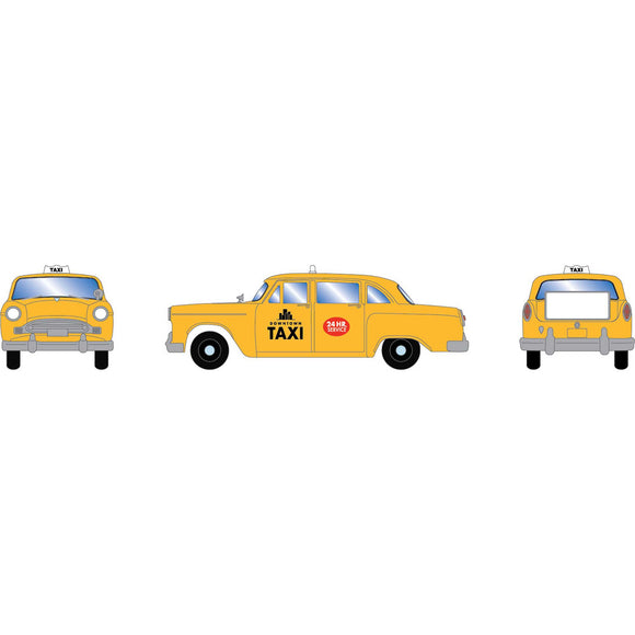 HO RTR 1950s Taxi, Downtown Taxi