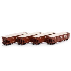 HO 40' Ribbed 3-Bay Ballast Hopper, SLSF #1 (4)