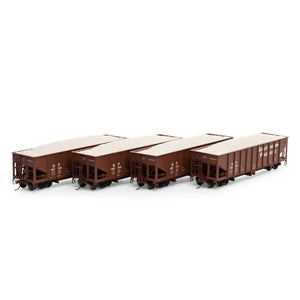 HO 40' Ribbed 3-Bay Ballast Hopper, SP #2 (4)