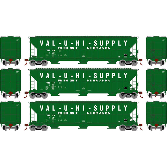 HO RTR FMC 4700 Covered Hopper, VUHX (3)